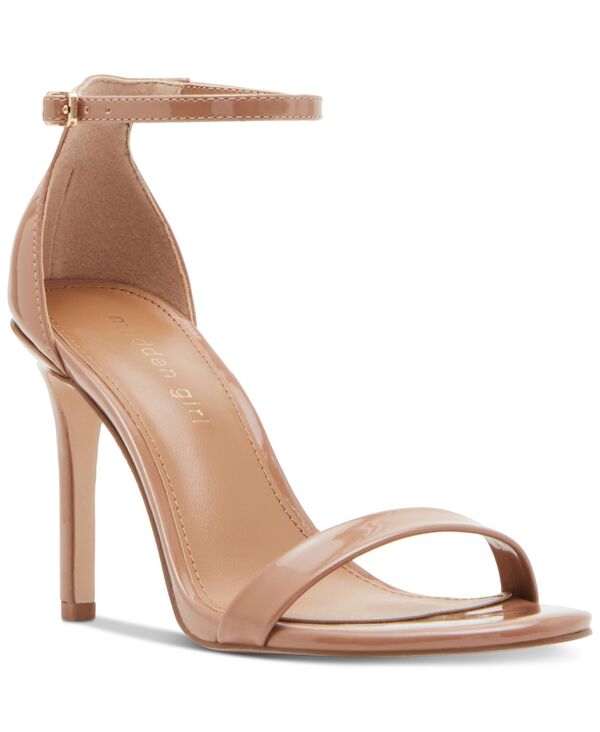 マッデンガール レディース シューズ サンダル Madden Girl Brazen Two-Piece Stiletto Dress Sandals Nude Patent