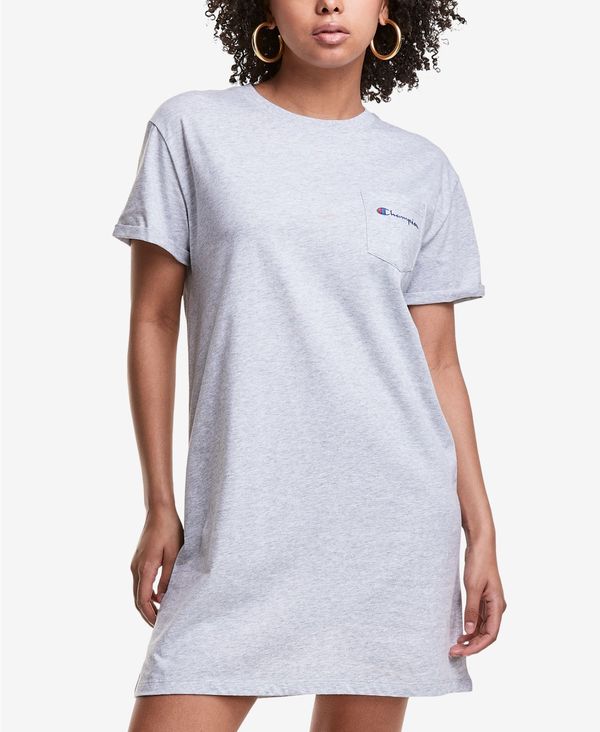 楽天市場 チャンピオン レディース ワンピース トップス Women S Crewneck Cotton T Shirt Dress Oxford Gray Revida 楽天市場店