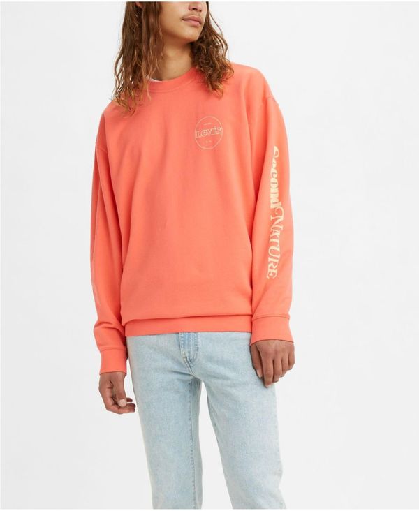 パーカー 正規取扱店 パーカー スウェット メンズ リーバイス アウター Quartz Coral Sweatshirt Crewneck Oversized Men S Konferge Com