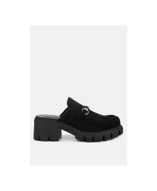 ロンドンラグ レディース シューズ サンダル ベルベット London Rag Women prosper velvet slip on mules Black ブラック｜ReVida 店