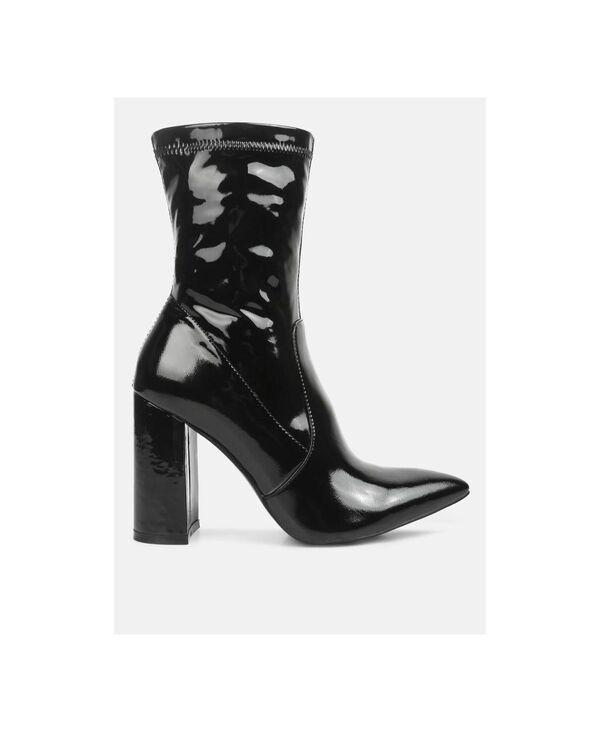 【送料無料】 ロンドンラグ レディース ブーツ・レインブーツ シューズ Pluto block heel stiletto ankle boot Black画像