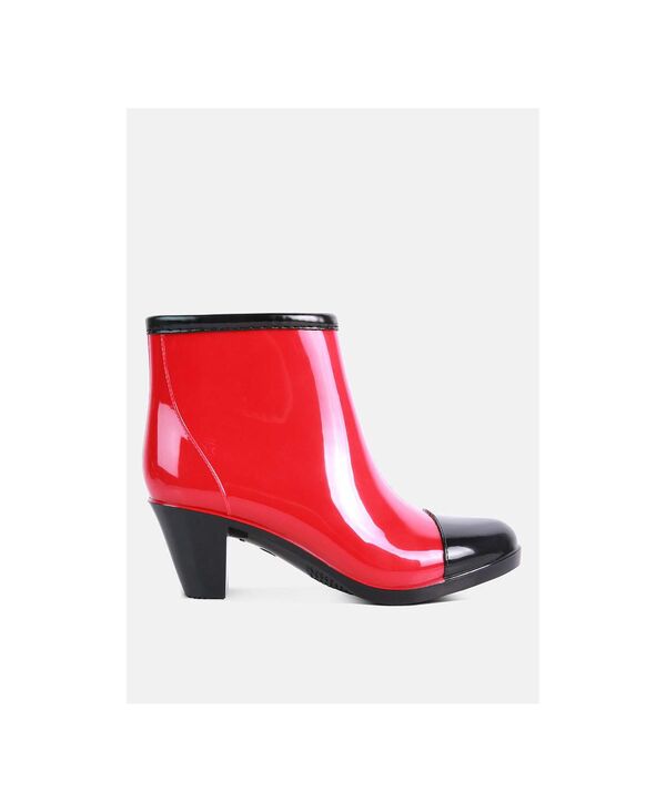 ロンドンラグ レディース シューズ ブーツ・レインブーツ ヒール London Rag mizzle smart block heel rainboots Red レッド