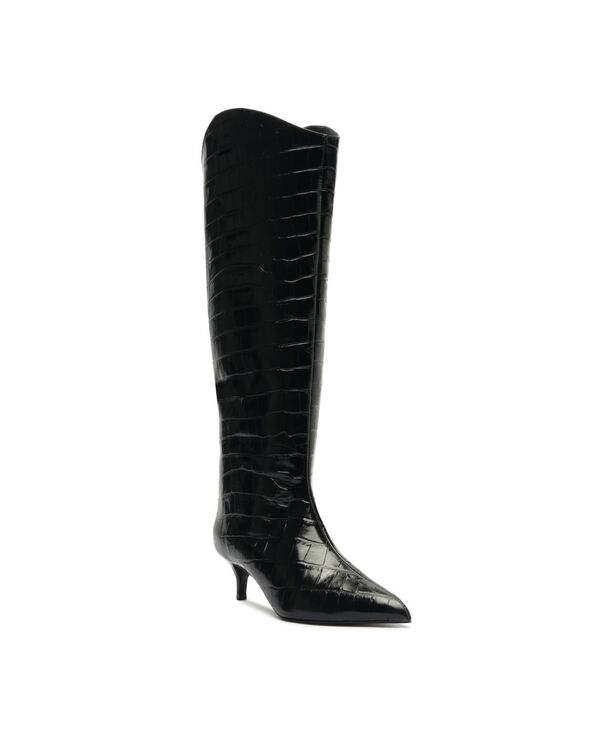 シュッツ レディース シューズ ブーツ・レインブーツ Schutz Women's Maryana Lo Wide Pointed Toe Boots Black ブラック｜ReVida 店 37,570円