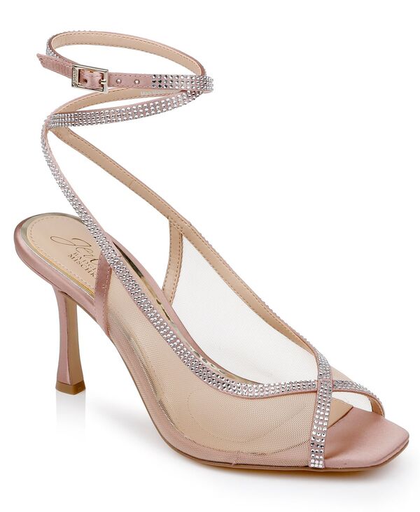 ジュウェルダグレイミシュカ レディース シューズ サンダル メッシュ Jewel Badgley Mischka Women's Tamera Mesh Open Toe Sandals Blush Mesh ブラッシュ