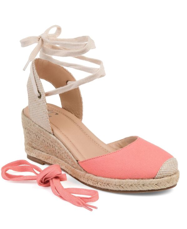ジュルネ コレクション レディース シューズ ヒール サンダル Journee Collection Women's Monte Espadrille Sandals Coral コーラル 22,480円