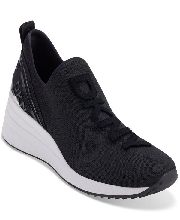 ダナ キャラン ニューヨーク レディース シューズ スニーカー DKNY Women's Keeva Wedge Sneakers Black ブラック