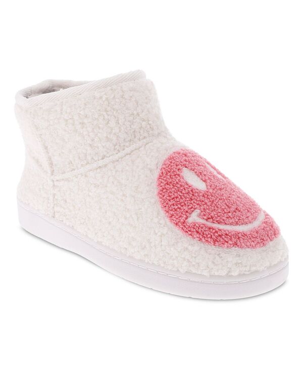 ミア レディース シューズ サンダル MIA Women's Chill Slip-On Cozy Shearling Slippers Blush Happy Face ブラッシュ