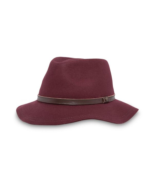 サンデイアフターヌーンズ メンズ アクセサリー 帽子 ウール Sunday Afternoons Wool Felt Tessa Hat Burgundy バーガンディ