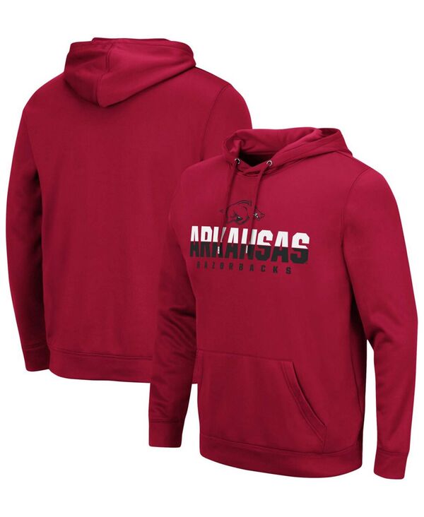 コロシアム メンズ アウター パーカー・スウェット パーカー Colosseum Men's Arkansas Razorbacks Lantern Pullover Hoodie Cardinal 13,636円