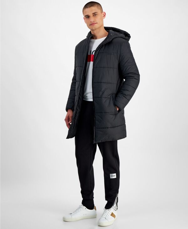 HUGO BOSS フード付きダウンジャケット ネイビー Exclusive Blue Down Jackets for Men by HUGO BOSS