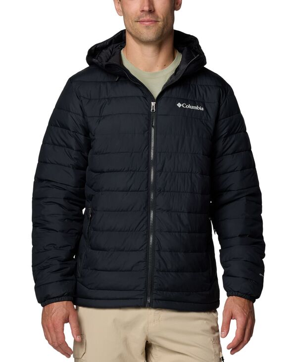 コロンビア メンズ アウター ジャケット・ブルゾン フーデッドジャケット ジャケット Columbia Men's Powder Lite II Hooded Jacket Black ブラック