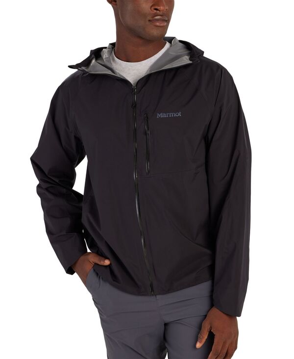 マーモット メンズ アウター ジャケット・ブルゾン ジャケット Marmot Men's Superalloy Hooded Packable Rain Jacket Black ブラック