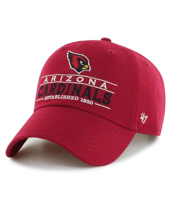 47 ブランド メンズ アクセサリー 帽子 '47 Brand Men's Cardinal Arizona Cardinals Vernon Clean Up&nbsp;Adjustable Hat Cardinal｜ReVida 店