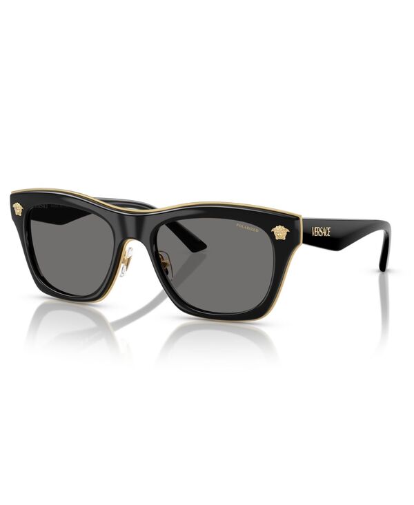 ヴェルサーチ メンズ 付属物 サングラス・アイウェア Versace Men\u0027s and Women\u0027s Polarized Sunglasses VE2272 Black 黒いこと