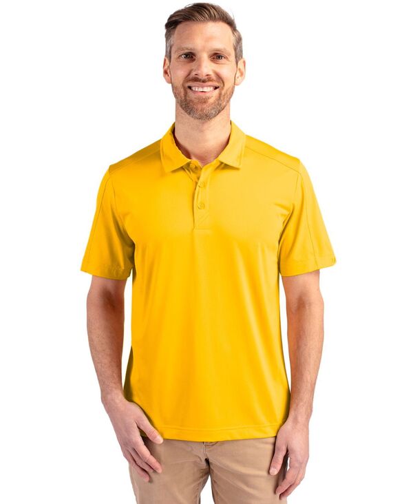 カッターアンドバック メンズ トップス ポロシャツ Cutter & Buck Prospect Textured Stretch Mens Short Sleeve Polo Shirt College gold ゴールド