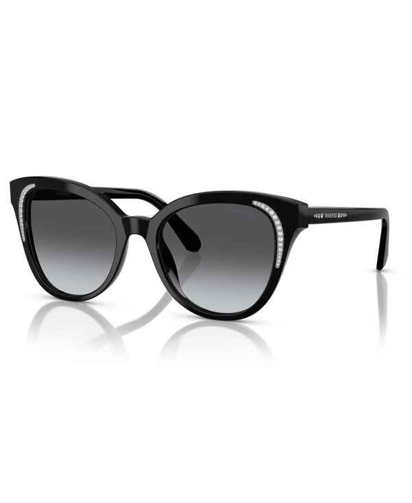 スワロフスキー レディース アクセサリー サングラス・アイウェア Swarovski Women's Polarized Sunglasses SK6031 Black ブラック