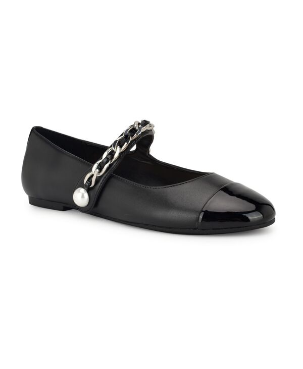 ナインウェスト レディース シューズ パンプス Nine West Women Platy Mary Jane Ballet Dress Flats Black Multi ブラック