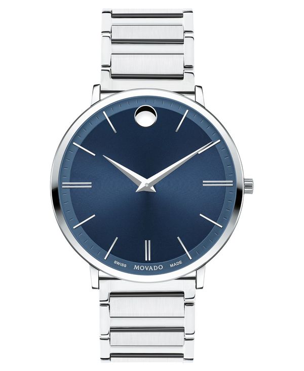 予約販売品 モバド メンズ 腕時計 アクセサリー Men S Swiss Ultra Slim Stainless Steel Bracelet Watch 40mm Blue 21人気新作 Universusmedia Com