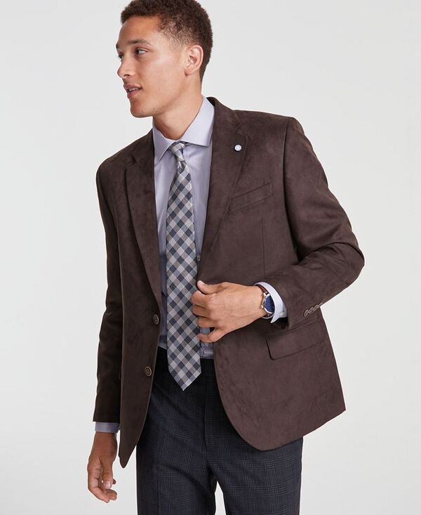 ナウティカ メンズ アウター ジャケット・ブルゾン スエード コート Nautica Men's Modern-Fit Faux-Suede Sport Coat Brown ブラウン 23,616円