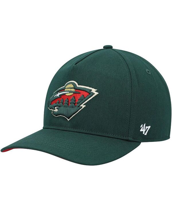 47 ブランド メンズ アクセサリー 帽子 '47 Brand Men's Green Minnesota Wild Primary Hitch Snapback Hat Green グリーン