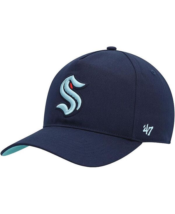 47 ブランド メンズ アクセサリー 帽子 '47 Brand Men's Deep Sea Blue Seattle Kraken Primary Hitch Snapback Hat Deep Sea Blue ブルー|ReVida 店