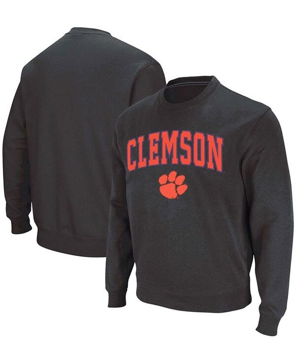 コロシアム メンズ アウター パーカー・スウェット スウェット シャツ ロゴ Colosseum Men's Clemson Tigers Arch & Logo Pullover Sweatshirt Charcoal チャコール
