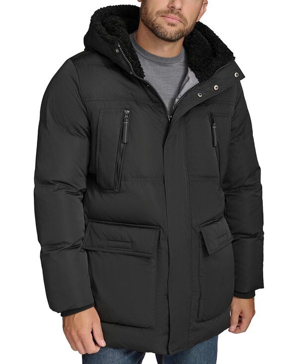 マークニューヨーク メンズ アウター ジャケット・ブルゾン パーカー ジャケット Marc New York Men's Mackay Faux-Fur Parka Jacket Black ブラック