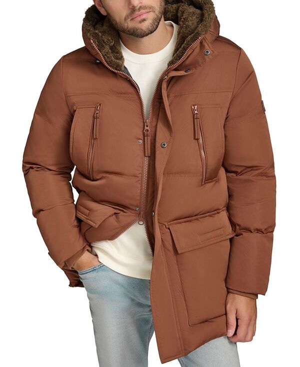 マークニューヨーク メンズ アウター ジャケット・ブルゾン パーカー ジャケット Marc New York Men's Mackay Faux-Fur Parka Jacket Copper