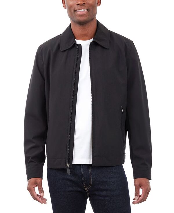 ロンドンフォグ メンズ アウター 上衣・上衣 上衣 London Fog Men\u0027s Hipster Stretch Water-Resistant Full-Zip Jacket Black 黒いこと