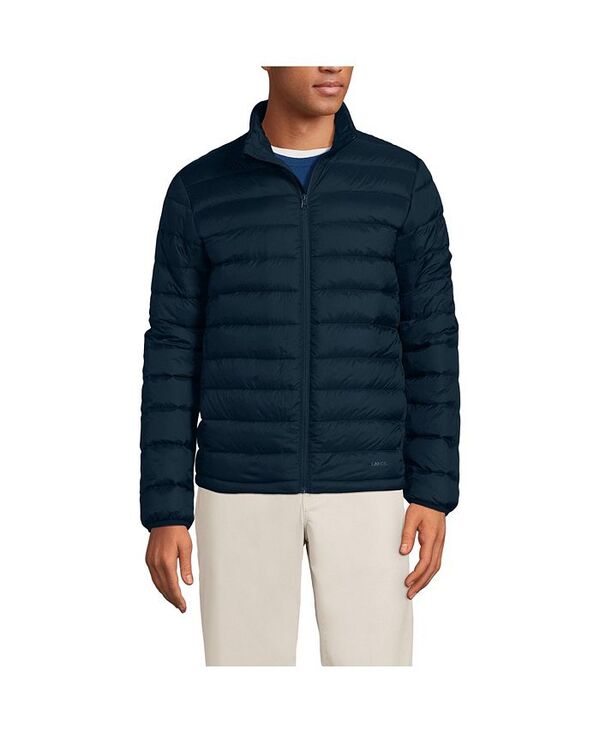 ランズエンド メンズ アウター ジャケット・ブルゾン ダウン ジャケット Lands' End Men's Wanderweight Packable Down Jacket Radiant navy ネイビー