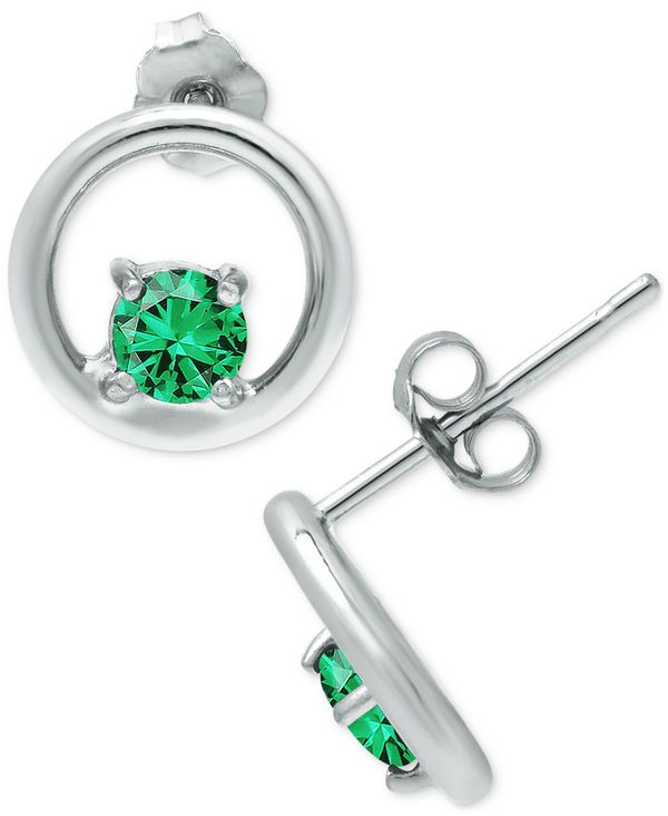 限定価格セール 楽天市場 ジャーニ ベルニーニ レディース ピアス イヤリング アクセサリー Cubic Zirconia Circle Stud Earrings Green Silver Revida 楽天市場店 New限定品 Www Caymanislandsrealty Com