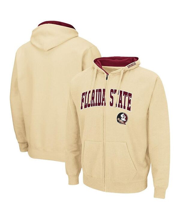 コロシアム メンズ アウター パーカー・スウェット ロゴ パーカー Colosseum Men's Gold Florida State Seminoles Arch and Logo 3.0 Full-Zip Hoodie Gold ゴールド
