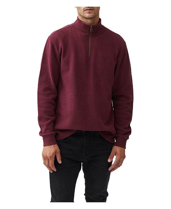 ロッドアンドグン メンズ アウター ニット・セーター スウェット シャツ Rodd & Gunn Men's Alton Ave Quarter-Zip Sweatshirt Berry red レッド