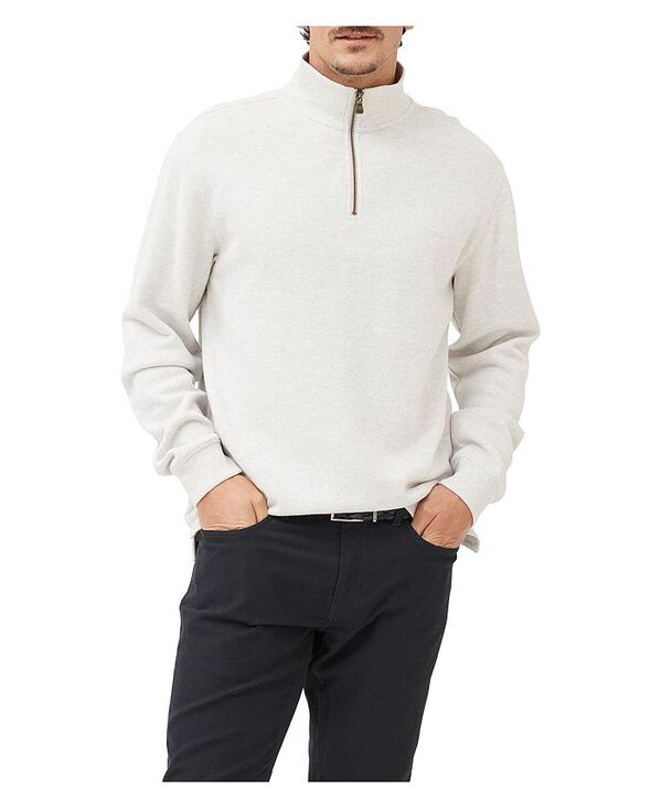 ロッドアンドグン メンズ アウター ニット・セーター スウェット シャツ Rodd & Gunn Men's Alton Ave Quarter-Zip Sweatshirt Ice grey marle natural グレー