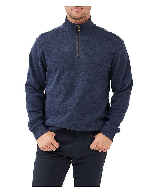 ロッドアンドグン メンズ アウター ニット・セーター スウェット シャツ Rodd & Gunn Men's Alton Ave Quarter-Zip Sweatshirt Ink navy ネイビー