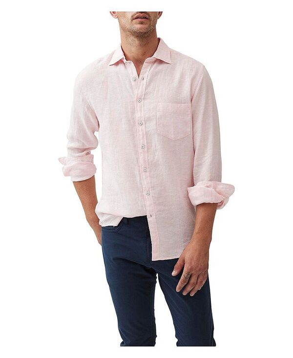 ロッドアンドグン メンズ トップス シャツ Rodd & Gunn Coromandel Sports Fit Shirt Rosewater pink ピンク|ReVida 店