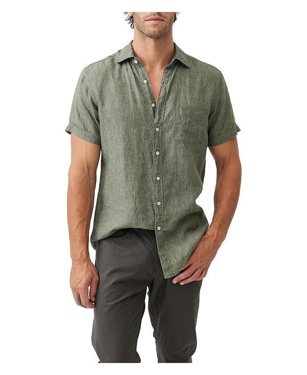 ロッドアンドグン メンズ トップス シャツ Rodd & Gunn Men's Palm Beach Sports Fit Shirt Kelp green グリーン｜ReVida 店