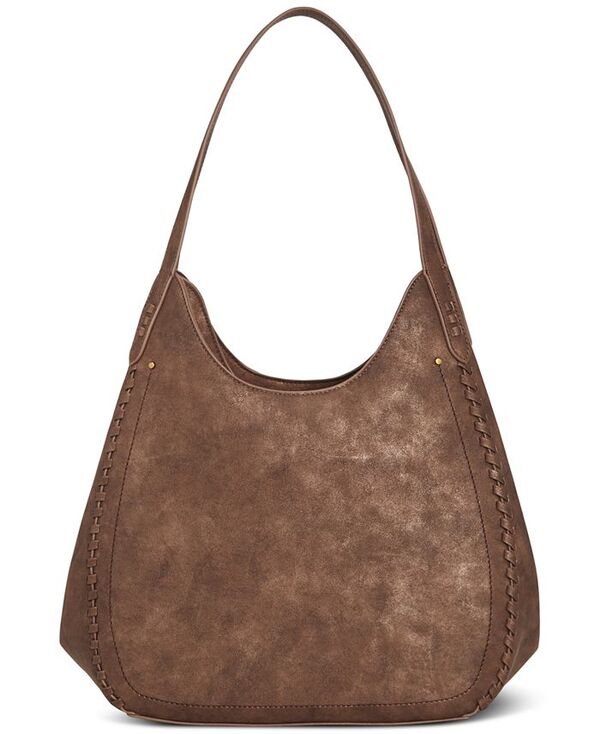 スタイルアンドコー レディース バッグ トートバッグ Style & Co Whip-Stitch Soft 4-Poster Tote Mtl Chocol