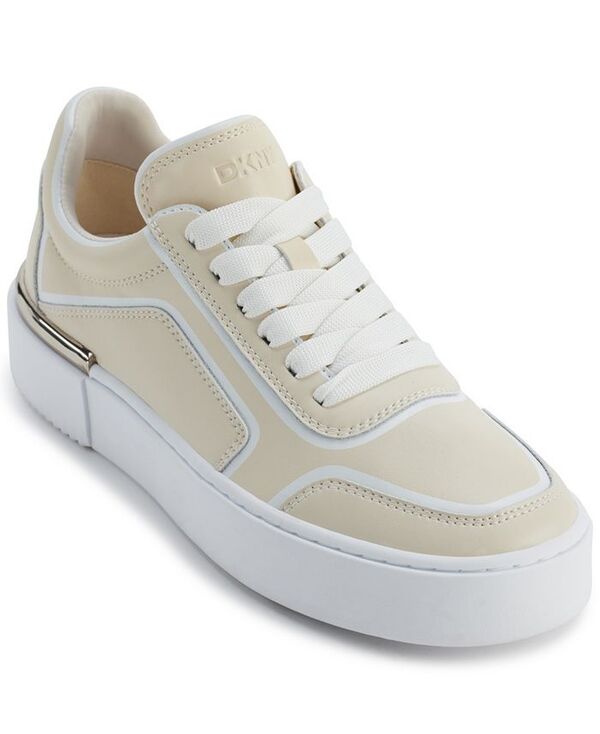 ダナ キャラン ニューヨーク レディース シューズ スニーカー DKNY Women's Baylor Slip On Sneakers Bone and White ホワイト|ReVida 店