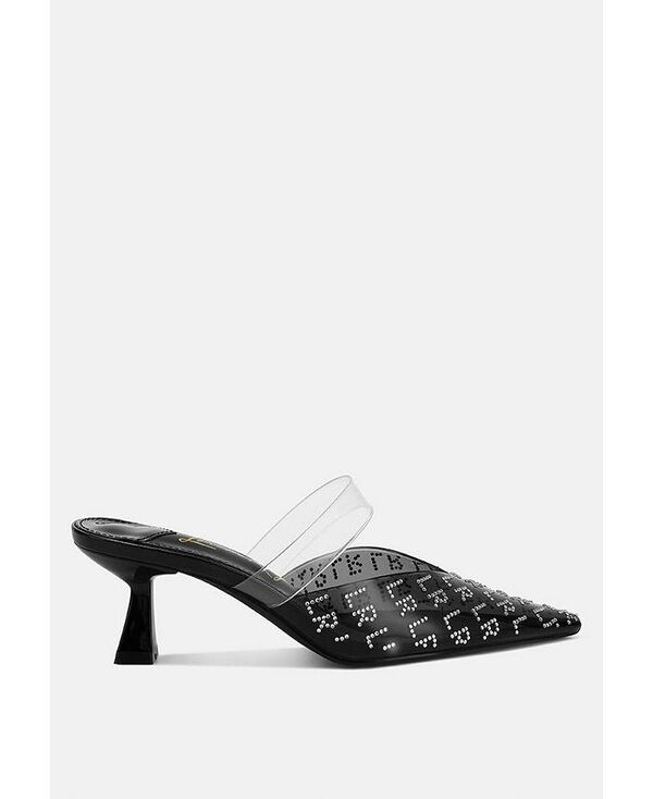 ロンドンラグ レディース シューズ サンダル ヒール London Rag Holin Pointed Toe Kitten Heels Black ブラック|ReVida 店