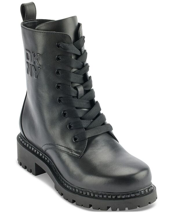ダナ キャラン ニューヨーク レディース シューズ ブーツ・レインブーツ レース DKNY Women's Rommily Lace-Up Boots Black ブラック