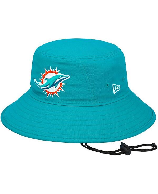 ニューエラ メンズ アクセサリー 帽子 New Era Men's Aqua Miami Dolphins Main Bucket Hat Aqua アクア