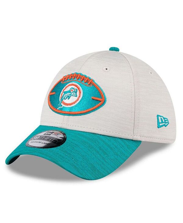 ニューエラ メンズ アクセサリー 帽子 New Era Men's Stone/Aqua Miami Dolphins 2024 Sideline Historic 39THIRTY Flex Hat Stone Aqua アクア 8,151円