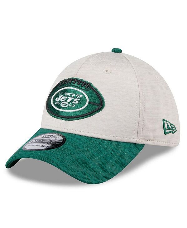 ニューエラ メンズ アクセサリー 帽子 New Era Men's Stone/Green New York Jets 2024 Sideline Historic 39THIRTY Flex Hat Stone Green グリーン