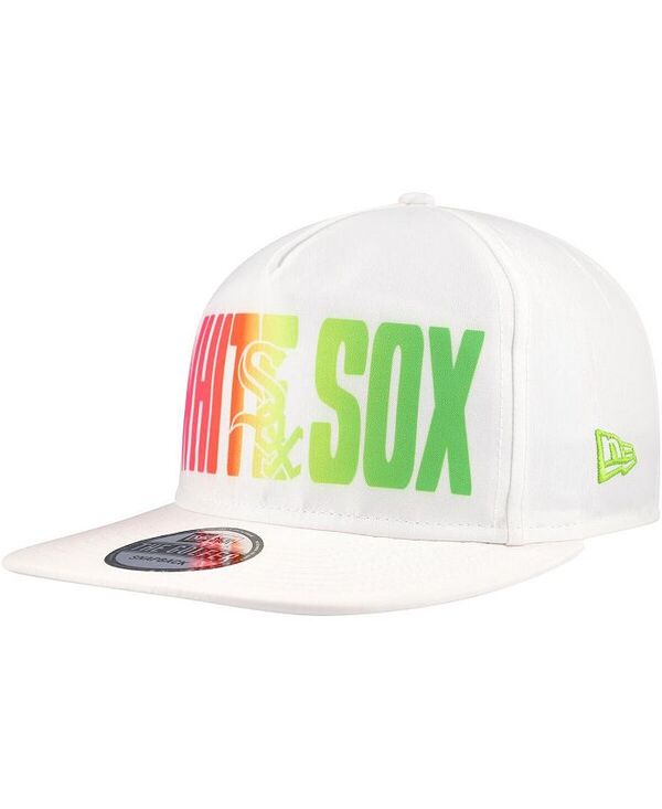 ニューエラ メンズ アクセサリー 帽子 New Era Men's White Chicago White Sox Spring Spectrum Golfer Snapback Hat White ホワイト