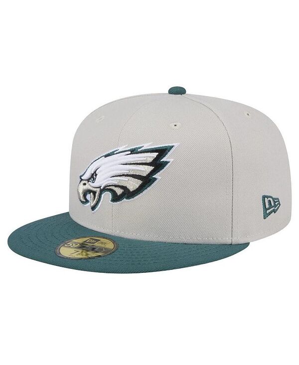 ニューエラ メンズ アクセサリー 帽子 New Era Men's Philadelphia Eagles Stoney 59FIFTY Fitted Hat Stone Green グリーン