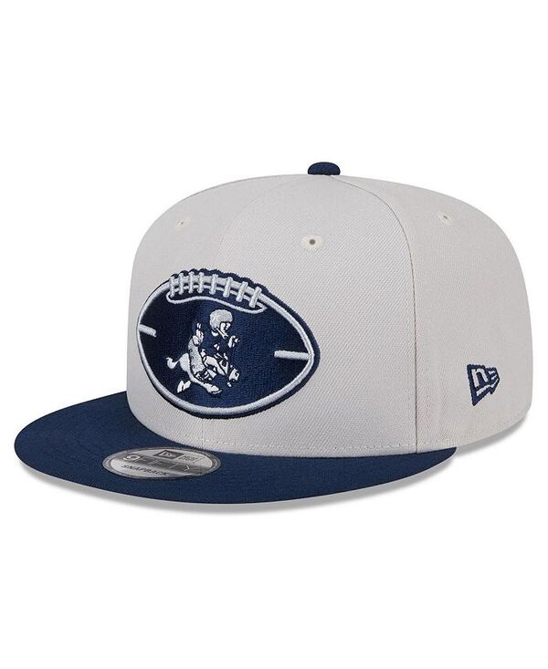 ニューエラ メンズ アクセサリー 帽子 New Era Men's Stone/Navy Dallas Cowboys 2024 Sideline Historic 9FIFTY Snapback Hat Stone Navy ネイビー