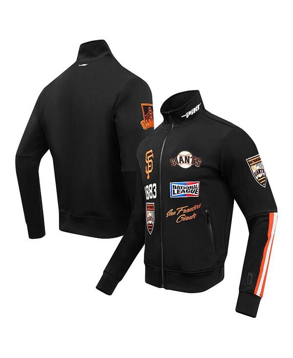 プロスタンダード メンズ アウター ジャケット・ブルゾン ジャケット Pro Standard Men's Black San Francisco Giants Fast Lane Full-Zip Track Jacket Black ブラック