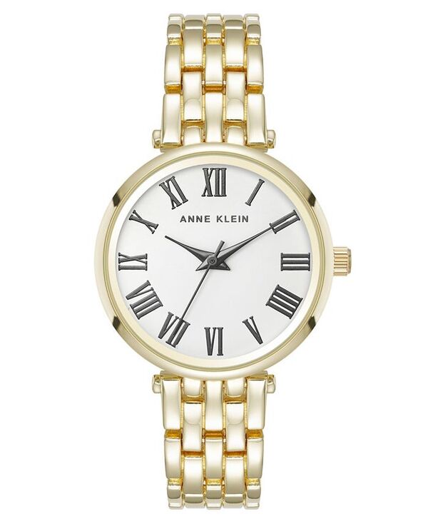 アンクライン レディース アクセサリー 腕時計 Anne Klein Women's Quartz Everyday Roman Numeral Gold-Tone Alloy Metal Watch 32mm Gold-Tone ゴールド