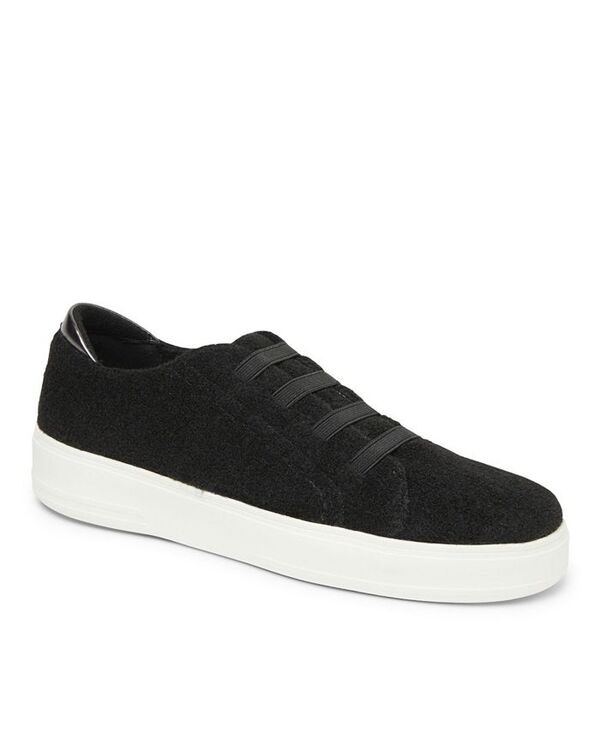 ディアフォームズ レディース シューズ スニーカー レース Dearfoams Women's Sport Foam Elastic Lace Slip-On Sneaker Black ブラック｜ReVida 店